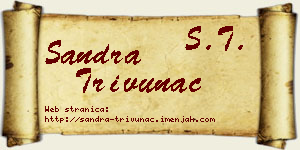 Sandra Trivunac vizit kartica